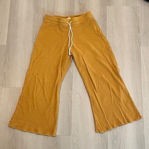 MATE the Label Organic Thermal Wide Leg Pant - Turmeric/S